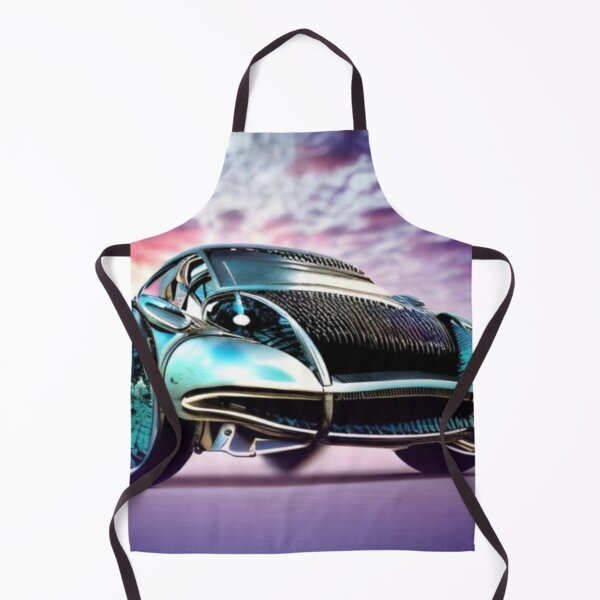 Item preview, Futuristic Race: A Detailed Front View of an Expensive Future Car on a Purple Sky Road designed and sold by masabo.