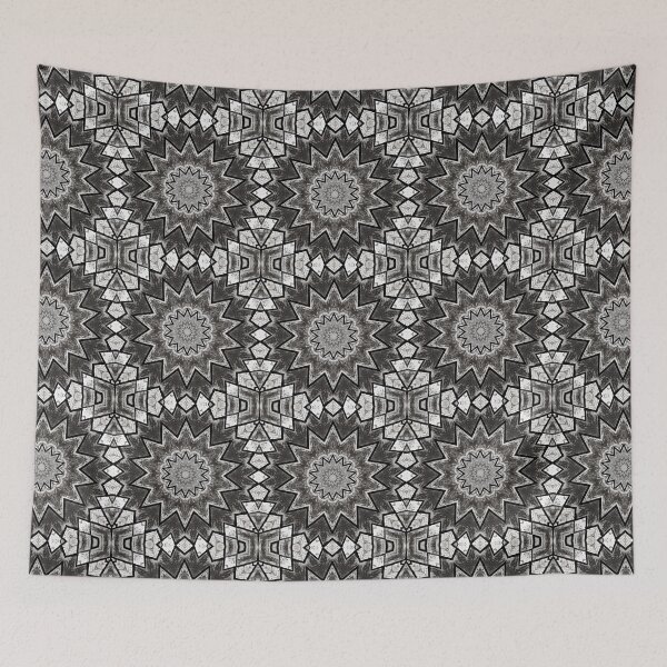 Aperçu de l'œuvre Aged Rustic Wood Flooring Kaleidoscope Pattern 19 créée et vendue par Swabcraft.