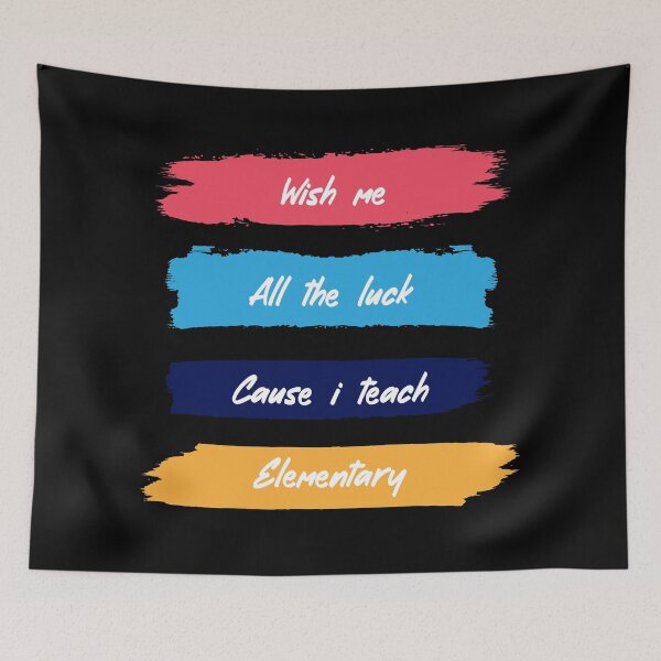 Item preview, wish me all the luck cause i teach elementary designed and sold by desimino.