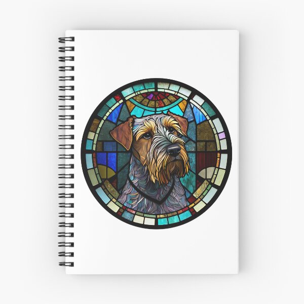 Item preview, Stained Glass Terrier in a Circle  designed and sold by Kalligraphika.