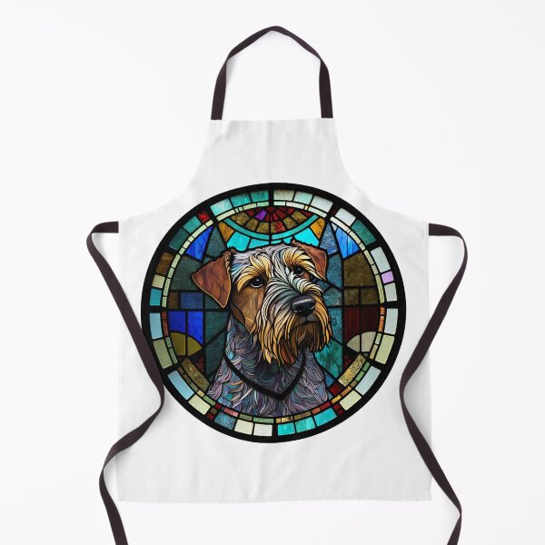 Item preview, Stained Glass Terrier in a Circle  designed and sold by Kalligraphika.