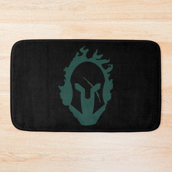 Item preview, Green Fire Spartan Helmet designed and sold by fiaartworld.