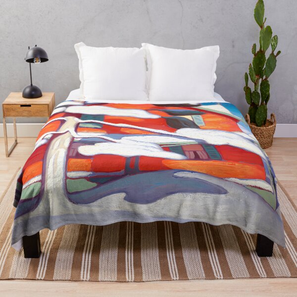 Item preview, Pine Tree and Red House, Winter City by Lawren Harris designed and sold by TheRedVineyard.