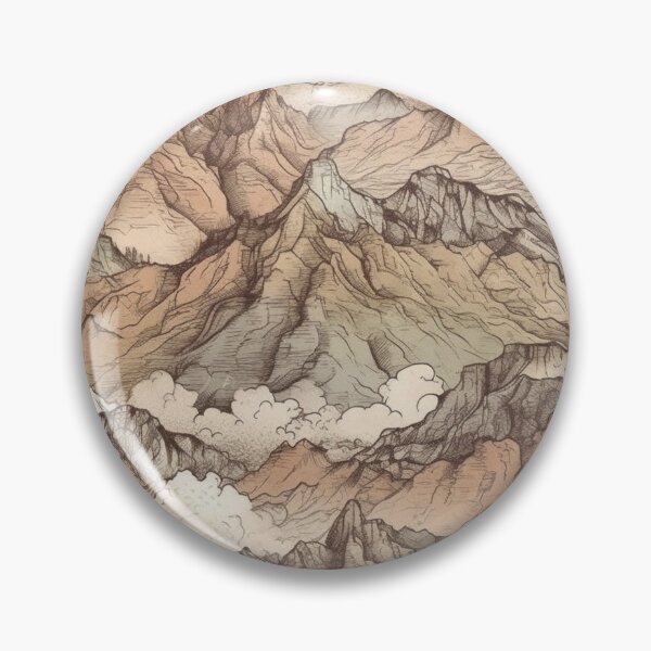 Item preview, Endless Pattern Mountain Range Muted Colours designed and sold by Posterdom.