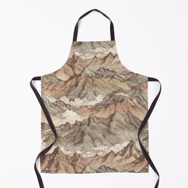 Item preview, Endless Pattern Mountain Range Muted Colours designed and sold by Posterdom.