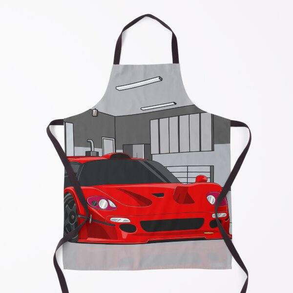 Item preview, Red Ferrari in garage designed and sold by MotorcycleLove.