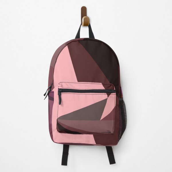 Item preview, Abstract art polygonal 3D geometric triangles in red, brown and pink designed and sold by mennawagih7.