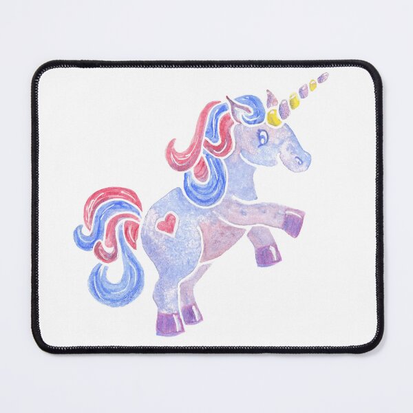 Item preview, Unicorn in watercolor designed and sold by FlixyDoodles.