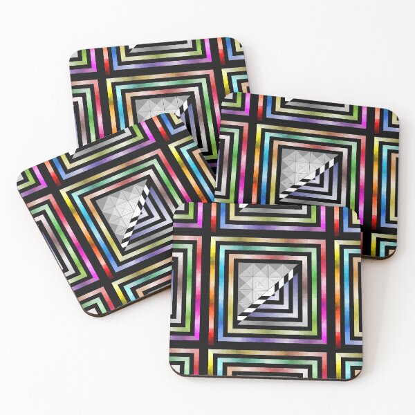 Item preview, Rainbow Abstract Geometry Art designed and sold by Suncoast-Snaps.