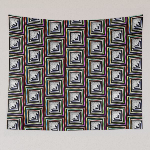 Item preview, Rainbow Abstract Geometry Art designed and sold by Suncoast-Snaps.