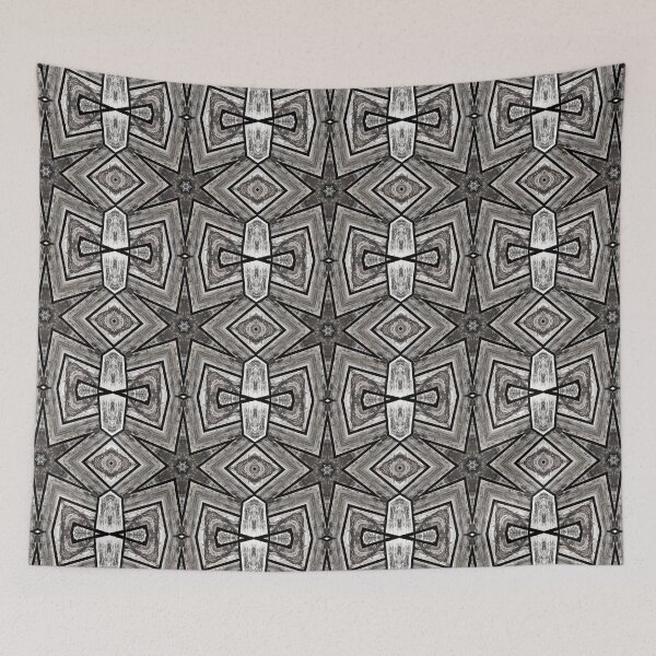 Aperçu de l'œuvre Aged Rustic Wood Flooring Kaleidoscope Pattern 27 créée et vendue par Swabcraft.