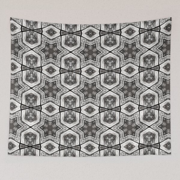 Item preview, Aged Rustic Wood Flooring Kaleidoscope Pattern 28 designed and sold by Swabcraft.