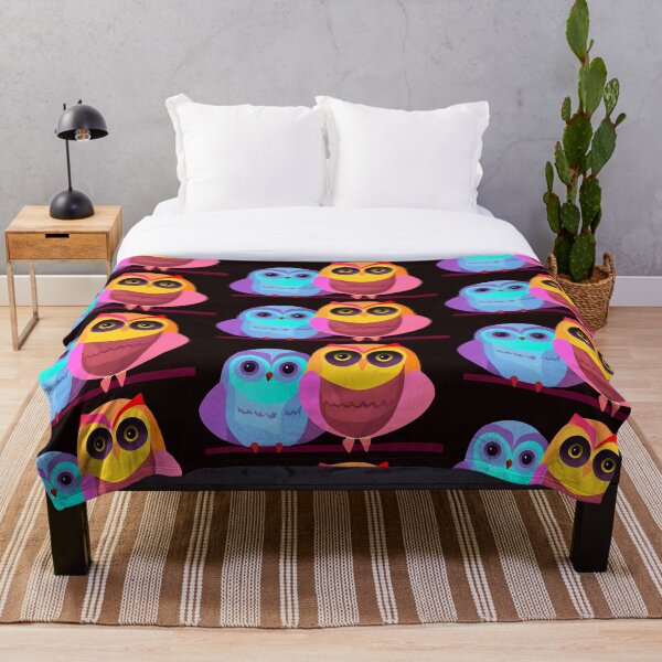 Item preview, Two Cute Colourful Owls designed and sold by Ravensplace22.