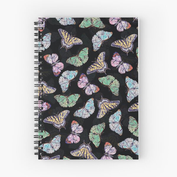 Aperçu de l'œuvre Papillons aquarelles colorées noires créée et vendue par NdesignTrend.