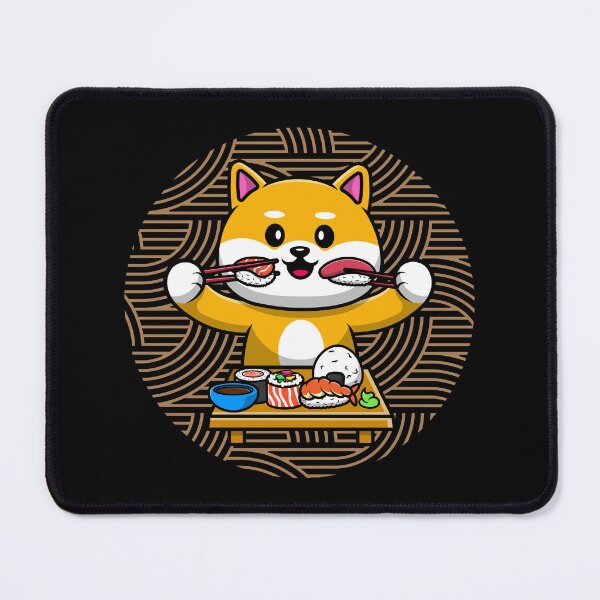 Item preview, Cute Shiba Inu With Sushi designed and sold by Fhfarms.