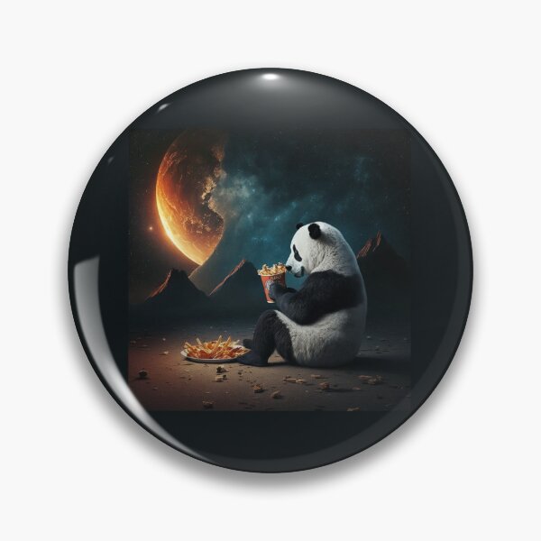 Item preview, Panda Enjoying Chips designed and sold by Fofi H.
