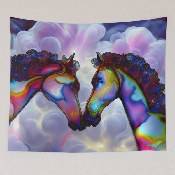 Item preview, Love under the clouds - Two horses united designed and sold by Girih.