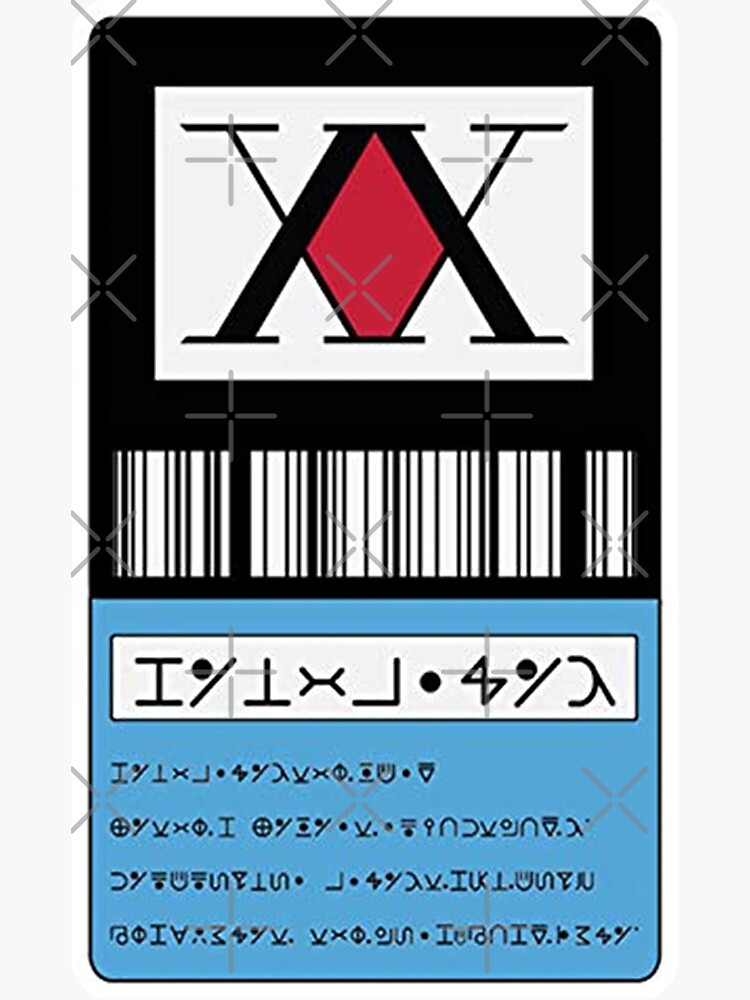 Hunter x License card cover | Credit Card Skin | Credit Card Sticker