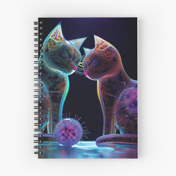 Item preview, Love on velvet paws - Two cats united designed and sold by Girih.