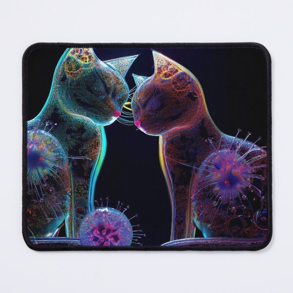 Item preview, Love on velvet paws - Two cats united designed and sold by Girih.