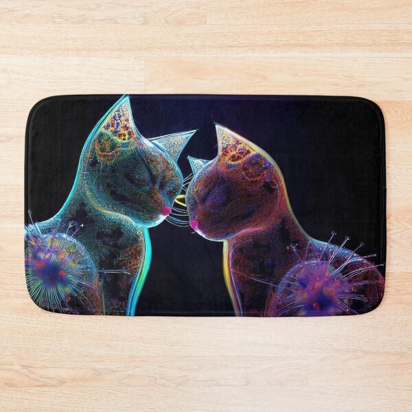 Item preview, Love on velvet paws - Two cats united designed and sold by Girih.
