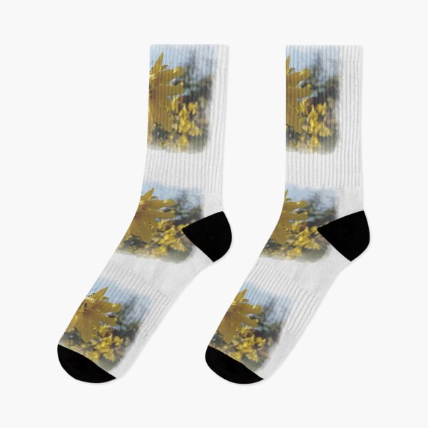 Item preview, Happy spring vibrant forsythias Digital Watercolor original artwork designed and sold by paragonDesign28.