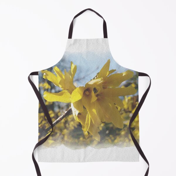 Item preview, Happy spring vibrant forsythias Digital Watercolor original artwork designed and sold by paragonDesign28.