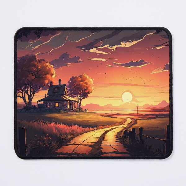 Item preview, Autumn Sunrise in the Village designed and sold by FireScreen.