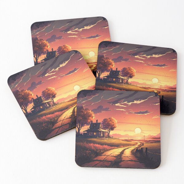 Item preview, Autumn Sunrise in the Village designed and sold by FireScreen.