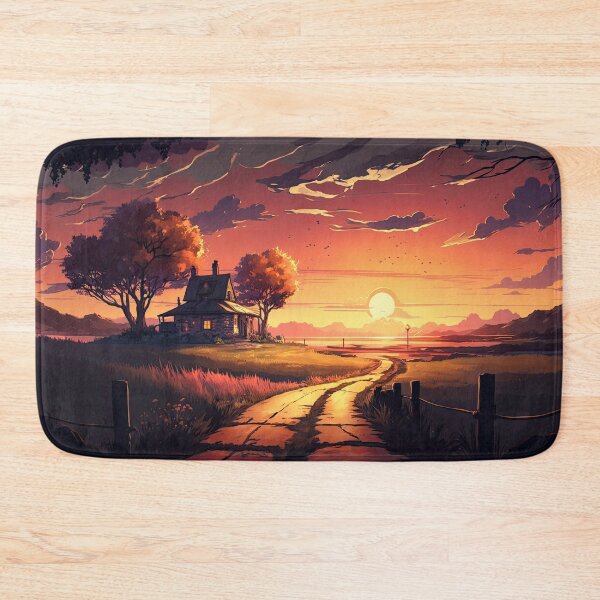 Item preview, Autumn Sunrise in the Village designed and sold by FireScreen.