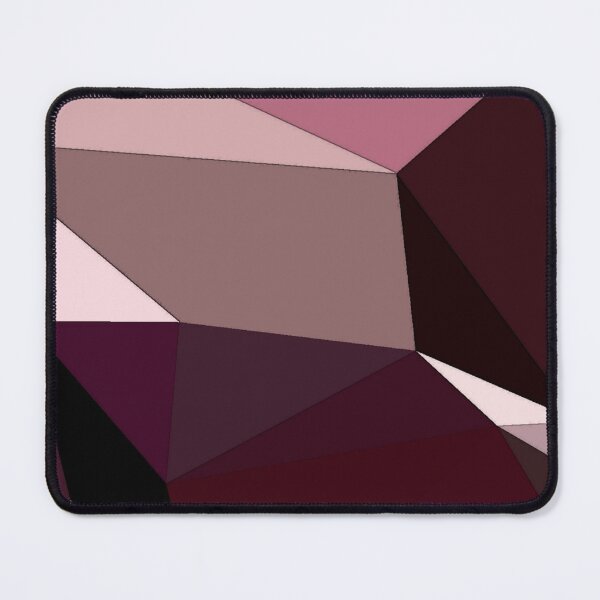 Item preview, Abstract art polygonal 3D geometric triangles in red, brown and pink designed and sold by mennawagih7.