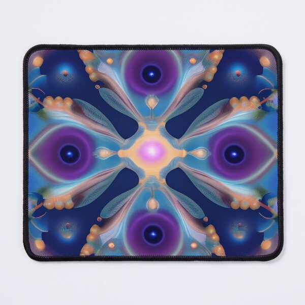 Item preview, Cosmic Fractal Medley: Blue, Purple, Interstellar Dance,Peacock Feather Inspired Abstract Design Pattern designed and sold by iDWebArt.