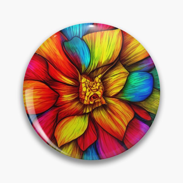 Item preview, Colorful abstract flower designed and sold by Nakumis-shop.