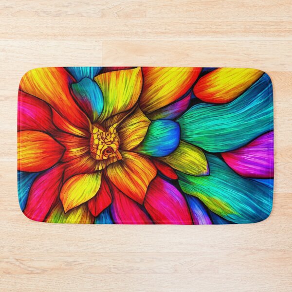 Item preview, Colorful abstract flower designed and sold by Nakumis-shop.