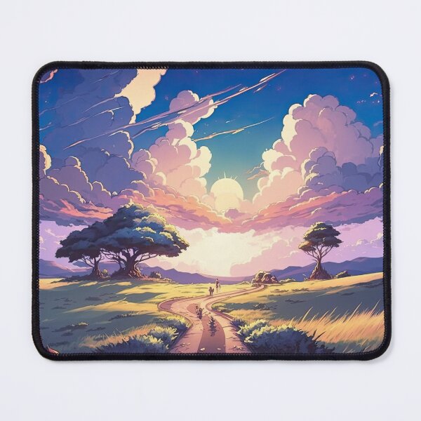 Item preview, Summer Fields: Dancing Trees and Fluffy Clouds designed and sold by FireScreen.