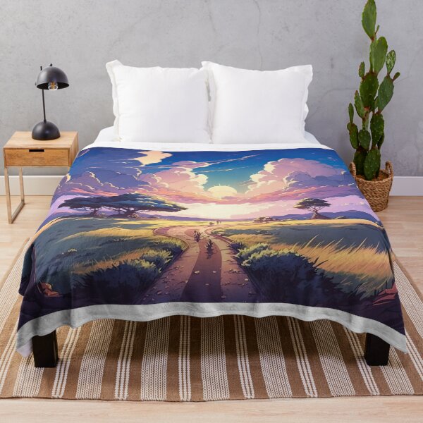 Item preview, Summer Fields: Dancing Trees and Fluffy Clouds designed and sold by FireScreen.