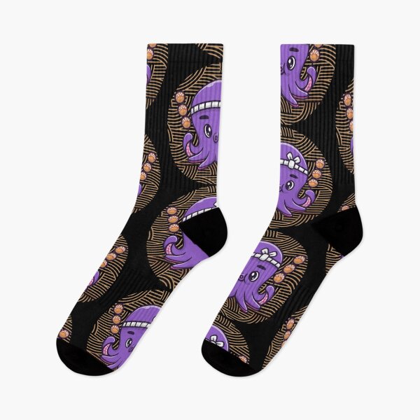 Item preview, Cute Purple Octopus With Takoyaki designed and sold by Fhfarms.