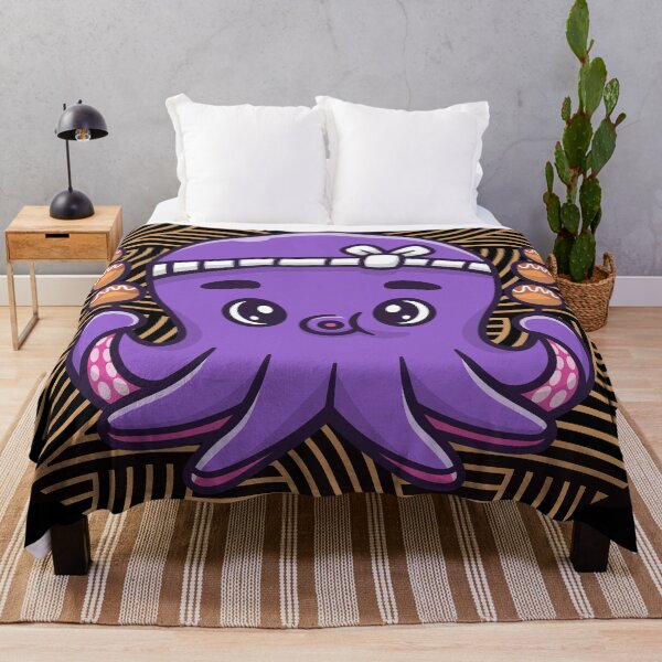 Item preview, Cute Purple Octopus With Takoyaki designed and sold by Fhfarms.