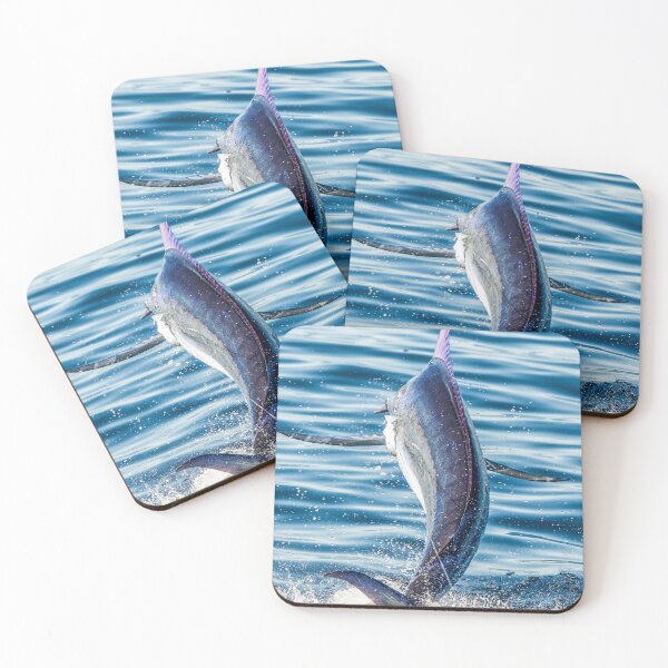 Item preview, Marlin Jumping out of the water in the ocean designed and sold by FishingNation.