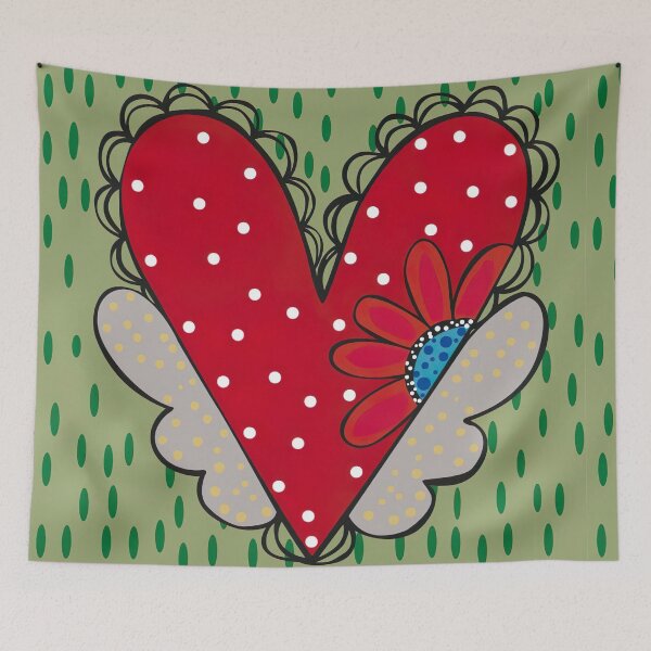 Item preview, Copia de Yelow and red decorative heart  designed and sold by miraclestudio.