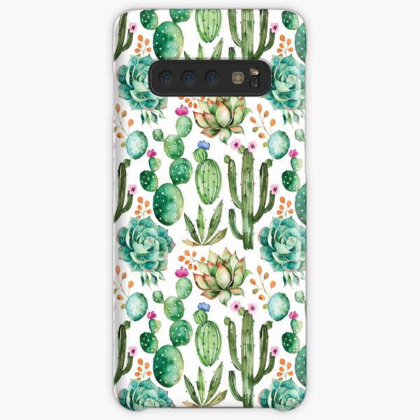 Watercolor Cactus Pattern Samsung Galaxy Snap Case