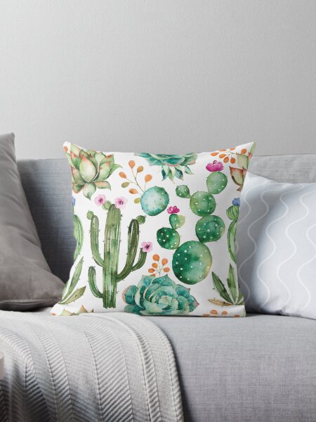 Item preview, Watercolor Cactus Pattern designed and sold by meghanmarie.