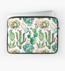 Aquarell Kaktus-Muster Laptoptasche