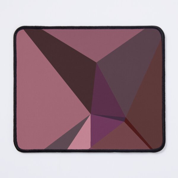 Item preview, Abstract art polygonal 3D geometric triangles in red, brown and pink designed and sold by mennawagih7.