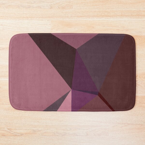 Item preview, Abstract art polygonal 3D geometric triangles in red, brown and pink designed and sold by mennawagih7.