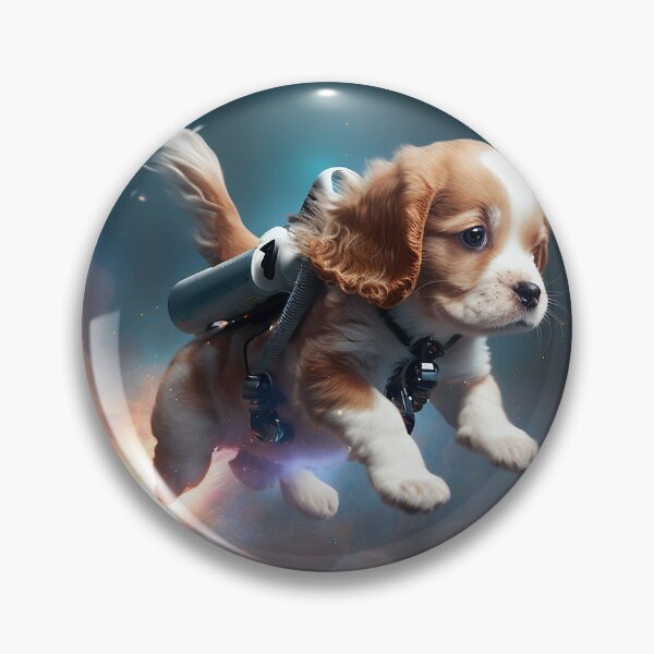 Item preview, Dog Jet-packing Through Space designed and sold by CalumNeeson.