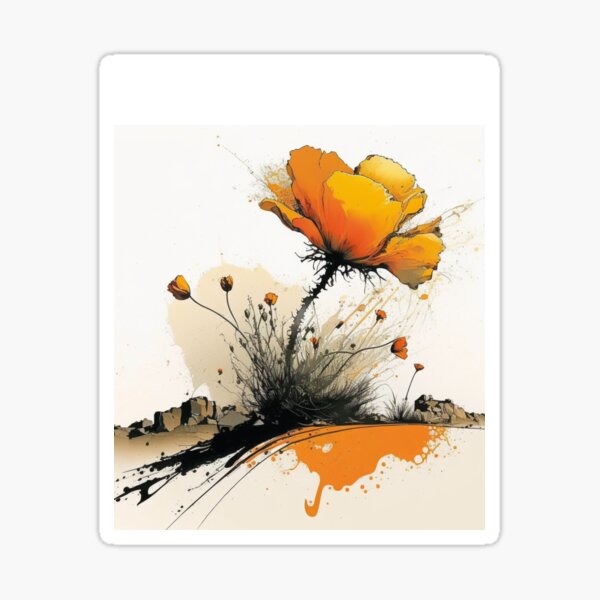 Item preview, California Poppy designed and sold by DoodlesbyD.