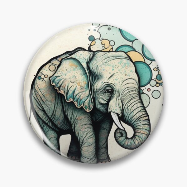 Item preview, Elephant and Bubbles designed and sold by ArtfulCo.