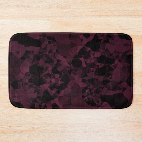 Item preview, Abstract art polygonal 3D geometric triangles in red, brown and pink designed and sold by mennawagih7.