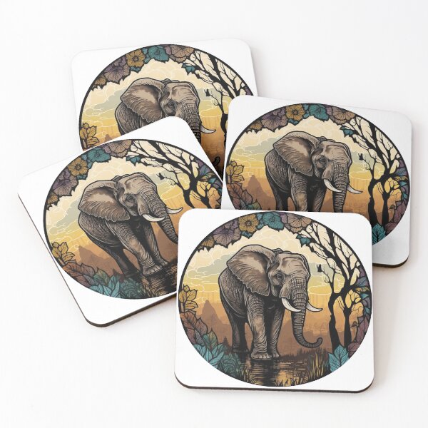 Item preview, Elephant in Stride designed and sold by ArtfulCo.